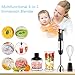 Proscenic Hand Immersion Blender, 800 Watt Powerful Smart Speed Control Hand Blender Set, 4-in-1 Handheld Stick Blender Mixer Includes Food Chopper, Stainless Steel Blades, Whisk, and BPA-Free Beaker