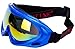 MOTINE Outdoor Sports Ski Goggles,UV Protection Windproof Ski Glasses for CS Army Tactical Military,Snowmobile,Bicycle,Motorcycle (Blue)