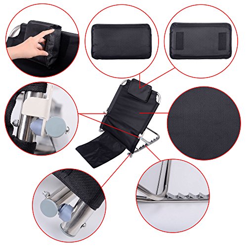 Portable Adjustable Backrest with Removable Headrest MABR01ZS - Thumbnail 3