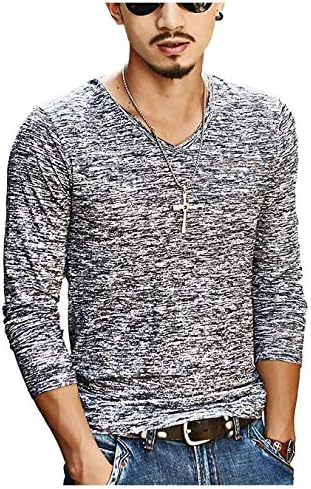 長袖 Vネック カットソー 今季も再入荷 ロング Tシャツ メンズ インナー M 4xl ロンt