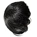 CAISHA Bun Hairpiece Ponytail Hepburn-Bun Scrunchie Updo Natural Black DC7