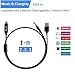2 in 1 Lightning Charging and Audio Cable Nylon Braided Lightning Car Charger & Lightning to 3.5mm Stereo Audio Cable, Compatible with Latest iOS 3.94ft/1.2M (Black （2 in 1）)