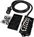 Conntek 10110-048BX Overall 4FT 7-Way Plug Inline Trailer Cord with 7-Gang Junction Box,Black