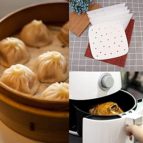 Air Fryer Parchment Paper Set of 200, 7.5 Inches Air Fryer Parchment