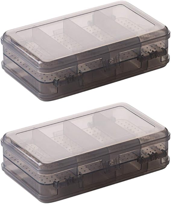 TOYANDONA Durchsichtige Kunststoff Aufbewahrungsbox Veranstalter Mini