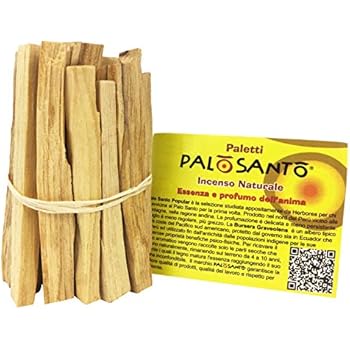 Palo Santo Sticks from Perù - Wild Harvested & Sustainably Sourced - Natural Incense Sticks Bursera Graveolens - Holy Wood for Anxiety, Stress and Meditation - q.ty 2,8 oz - 80 gr
