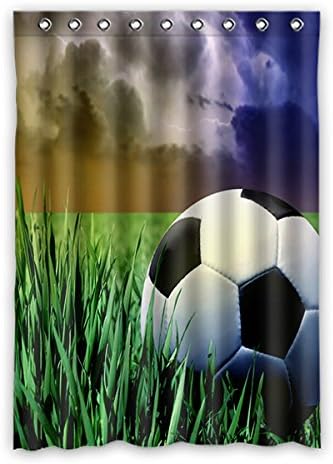 Custom Soccer Football Window Curtain Window Curtain Light Proof Polyester Brand For Bedroom Or Living Room 132 Zentimeters Pack Zentimeters (1-Pack), polyurethane, a, 52(inches)x72(inches)