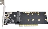NFHK Dual NVME M.2 to PCIe 3.0 X8 X16 Raid Card VROC Raid0 Adapter view 7