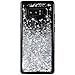 Caka Glitter Case for Galaxy Note 8 Case for Girls Women Liquid Luxury Fashion Sparkle Bling Flowing Floating Quicksand Girly Soft TPU Black Case for Samsung Galaxy Note 8 (Silver)