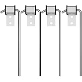 4 Pack Exhaust Hanger Rod, Universal Muffler Hanger Rod with Rubber Isolator Compatible with Most Exhaust System, 3/8" Rod 10