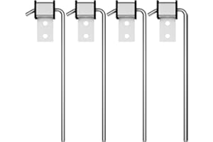 4 Pack Exhaust Hanger Rod, Universal Muffler Hanger Rod with Rubber Isolator Compatible with Most Exhaust System, 3/8" Rod 10