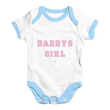 Amazon Com Twisted Envy Funny Baby Grow Onesie Daddy S Girl White