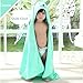 Baby Hooded Toddler Towel with Bear Ear- Soft and Thick 100% Cotton Bath Set for Kids Girls Boys Infant and Toddler, Good Choice (Green)