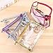 Inverlee 1X Clear Transparent Plastic PVC Travel Cosmetic Make Up Toiletry Bag Zipper (Silver)