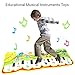 CTOY Piano Mat Toy Gift for 1 to 3 Year Old Boy&Girls,35in Early Educational Musical Instruments Toys (Yellow)