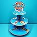 Astra Gourmet Paw Dog Patrol Cupcake Tower/Cardboard Cupcake Stands - 3 Tier Dessert Cupcake Tree Display Stand - For Baby Showers, Birthday Party