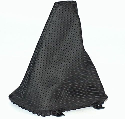 myshopx SA19 Gear Stick Gaiter Black Thread Genuine Leather Perforated (Perforated)