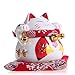 Parma77 White Ceramic Maneki Neko Money Lucky Cat