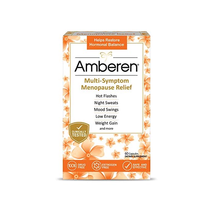 Amberen: Safe Multi-Symptom Menopause Relief. Clinically Shown to Relieve 12 Menopause Symptoms: Hot Flashes, Night…
