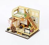WYD Modern Loft Duplex Apartment Series Japanese-style Dollhouse Miniature DIY House Kit Creative Room With LED Lights Perfect Handmade Gift for Friends,Lovers and Families(Karuizawa's Forest Holiday)