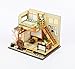 WYD Modern Loft Duplex Apartment Series Japanese-style Dollhouse Miniature DIY House Kit Creative Room With LED Lights Perfect Handmade Gift for Friends,Lovers and Families(Karuizawa's Forest Holiday)