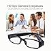 LFHMLF HD Spy Hidden Camera Glasses Nanny Cam Loop Video Recorder
