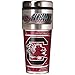 NCAA South Carolina Fighting Gamecocks Metallic Travel Tumbler, 16-Ounce