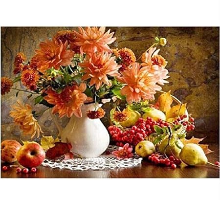 Xigzi Pommes Sans Cadre Et Fleur Diy Peinture Par Numéros