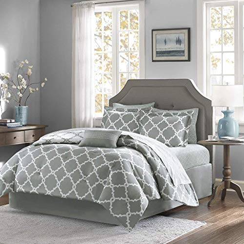 Luxurious 10-Piece Geometric Soft Comforter Set