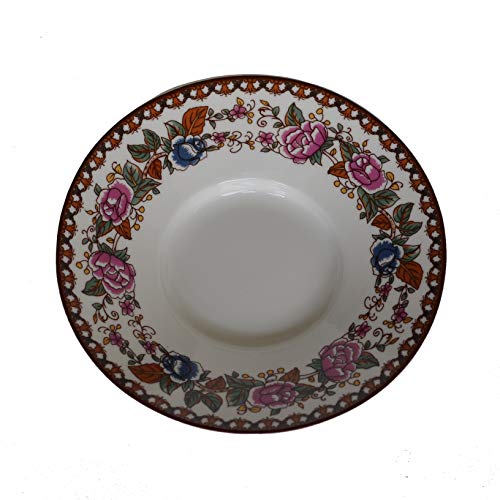 Yxhupot Gaiwan Chinese 6.8oz 10oz Sancai Painted Peony Tureen Tray Cup Bowl Saucer Lid (6.8oz/200ml)