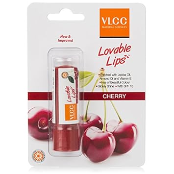 VLCC Lovable Lips Lip Balm Cherry, 4.5gm(Buy1 Get1 Free)