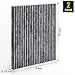Kootek 2 Pack Cabin Air Filter for CF11819 Hyundai Azera Santa Fe Sonata/ Chevrolet Captive Sport Equinox/ GMC Terrain/ KIA Cadenza Optima Sedona/ Saturn Vue with Activated Carbon