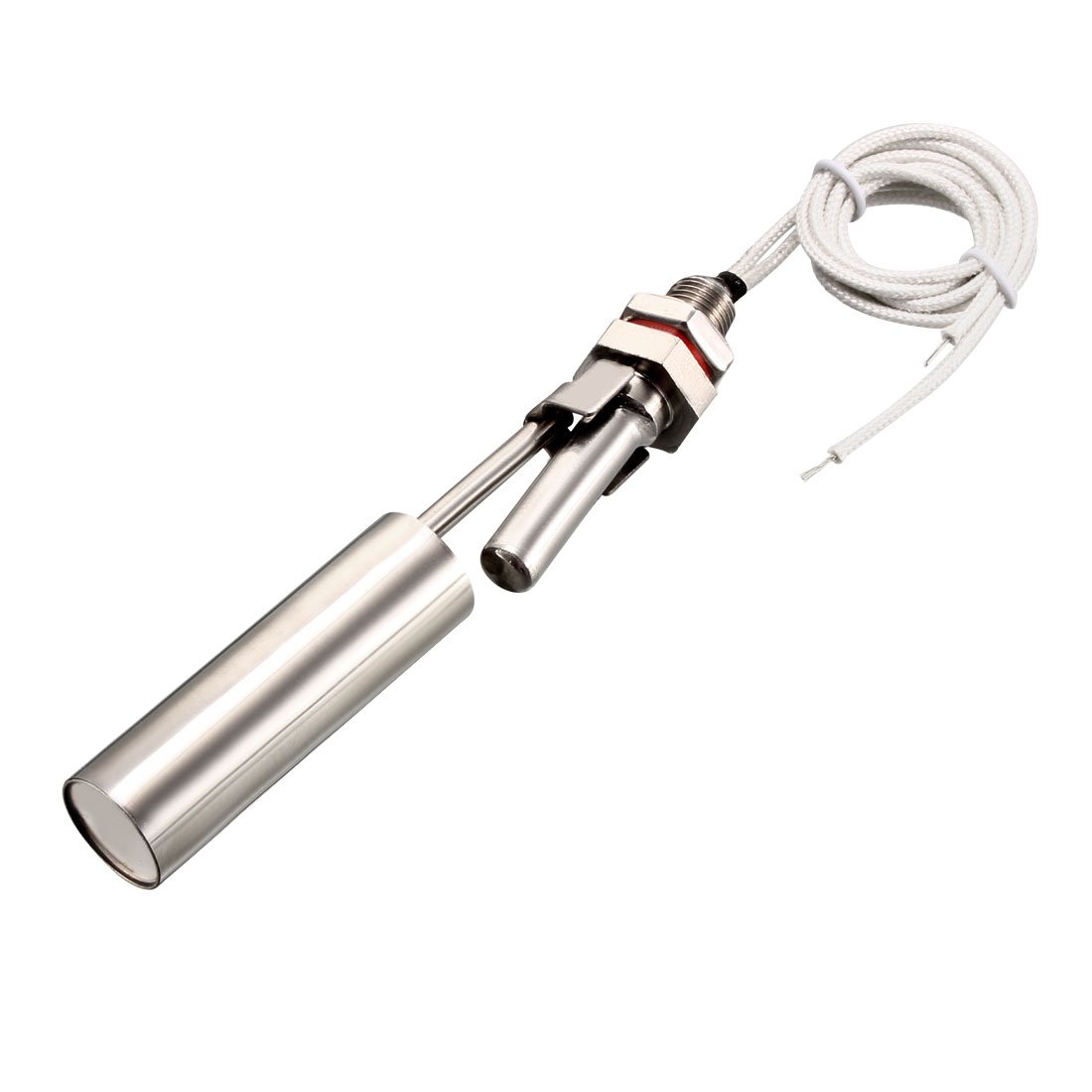 Sourcingmap Stainless Steel Float Switch for Water Pump Tank Swim Pool Garden Pond Liquid Water Level Sensor M11 4.53" Length