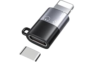 ZEXIBATH for DJI Mic Mini Type C to Lightning Adapters for iPhone 14 13 12 11 Smartphone/PC/Mac Connector Accessories Wireless Microphone Receiver (1 Pack)