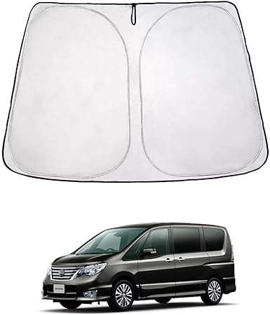 Amazon Lexleys 日産 セレナ C26系 改良専用 フロント サンシェード Serena 遮光 カーテン シェード 日よけ 車 ワンタッチ 窓 ガラス カバー セット 車中泊 グッズ ドレスアップパーツ カーシェード カスタム パーツ アクセサリー 内装 パーツ 一年保証 カーテン