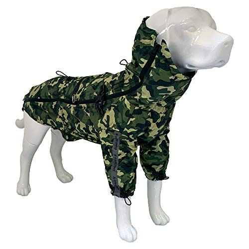 Croci Hiking - Raincoat For Dogs, Portable, Go Camouflage, Size 45 Cm - 260 g
