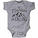 The Mountains Are Calling Script Nature Outdoors Hiking Infant Baby Bodysuit