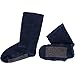 Home-X Navy Blue Adult Soft Knit Gripper, Non Skid Slippers Socks. One Sise Fits All (Man)