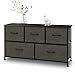 CHIFONG Dresser with 5 Drawers Fabric Storage Tower, 39.4