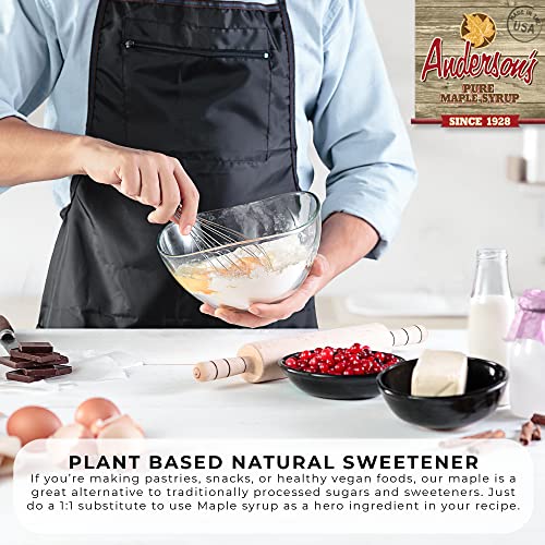 Anderson's Grade A Very Dark with Strong Flavor Pure Maple Syrup 32 oz. Plastic Jugs Natural