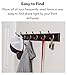 BirdRock Home Oval Hook Coat and Hat Rack | 6 Hooks| Wall Mount | Brown Finish | Bronze Hooks