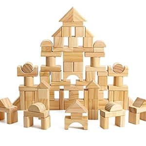 blocks wooden stacking building toys
