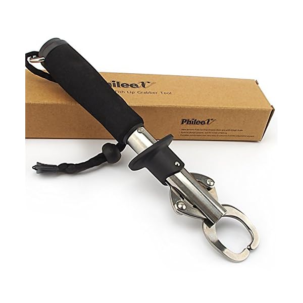 Phileex-Fishing-Scale-Gear-Fish-Lip-Grip-Grabber-Holder-Gripper-with-Scale-Stainless-Steel-Portable-for-Outdoor-Fishing
