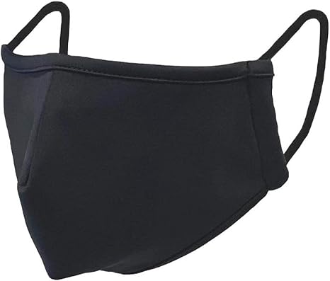 Masksuk Nanotech Black Ladies Face Mask Triple Layered 100 Cotton Water Resistant Facemask Amazon Co Uk Health Personal Care