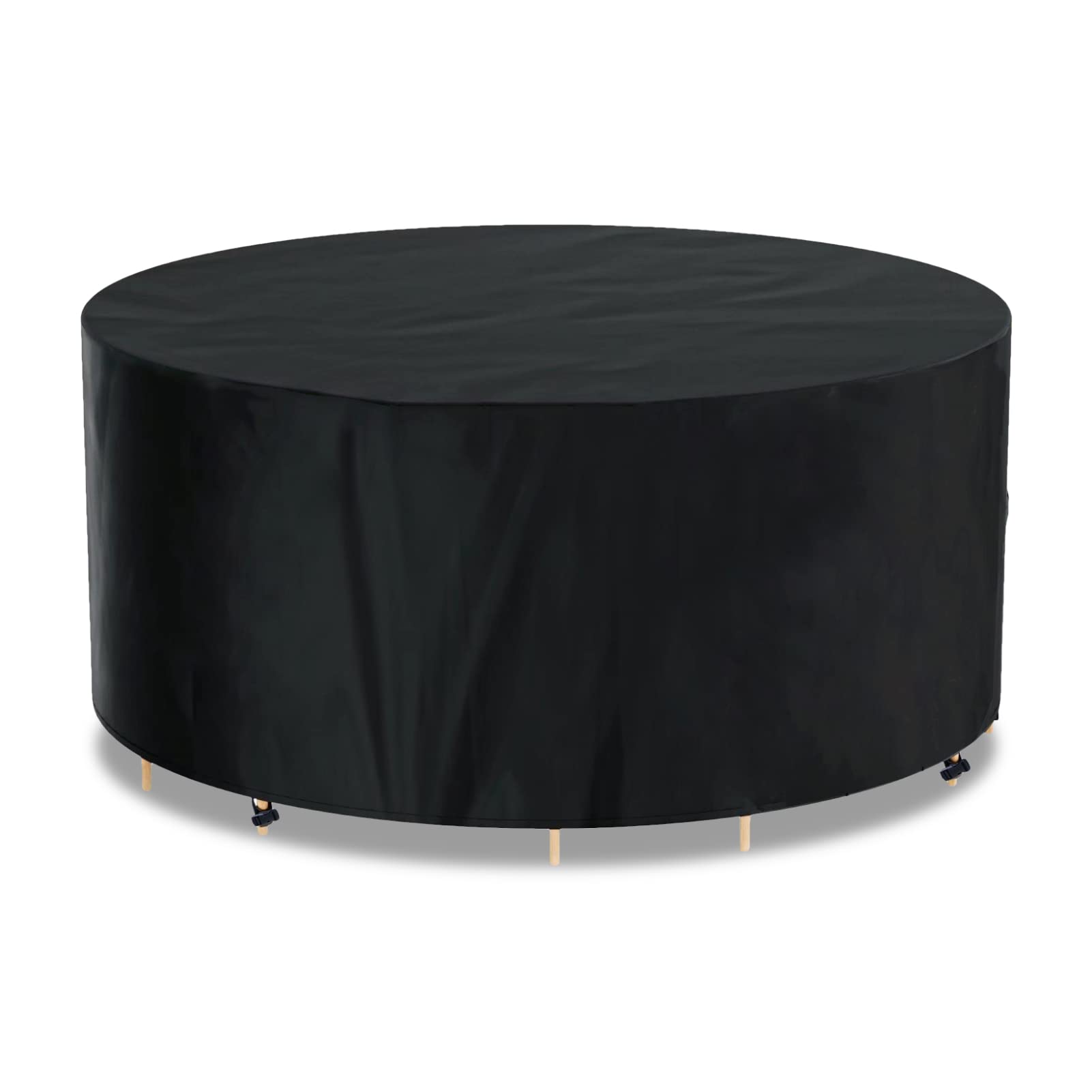 AWNIC Round Table Cover, Garden Furniture Covers Waterproof Outdoor Furniture Set Hot Tub Spa Cover for Lay Z Spa Ø190X71cm