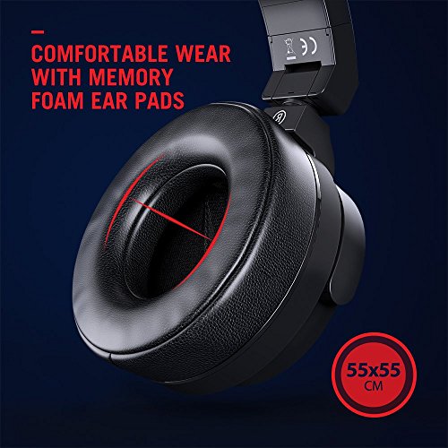 TaoTronics Bluetooth Headphones with 50mm Large-Aperture Drivers, Deep Bass, Memory Foam Ear Pad Wireless Headphones, 25 Hour Playtime (Certified Refurbished)
