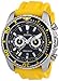 Festina Men's Crono F16574/1 Yellow Polyurethane Quartz Watch with Black Dial