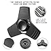 HITASION Hand Spinner Fidget Toys for Adults EDC ADHD Focus High Speed 1-2 Min Smooth Spin Aluminum (LU-Black)