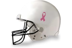 FUNDRAISING FOR A CAUSE Breast Cancer Awareness Football Helmet Decals - Pink Ribbon Decals for Breast Cancer Awareness (25 Decals)