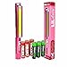 Nebo 6496 Lil Lucy 250 Lumen Flashlight COB LED Magnetic Worklight, Pink with 3 X EdisonBright AAA Alkaline Batteries Bundle